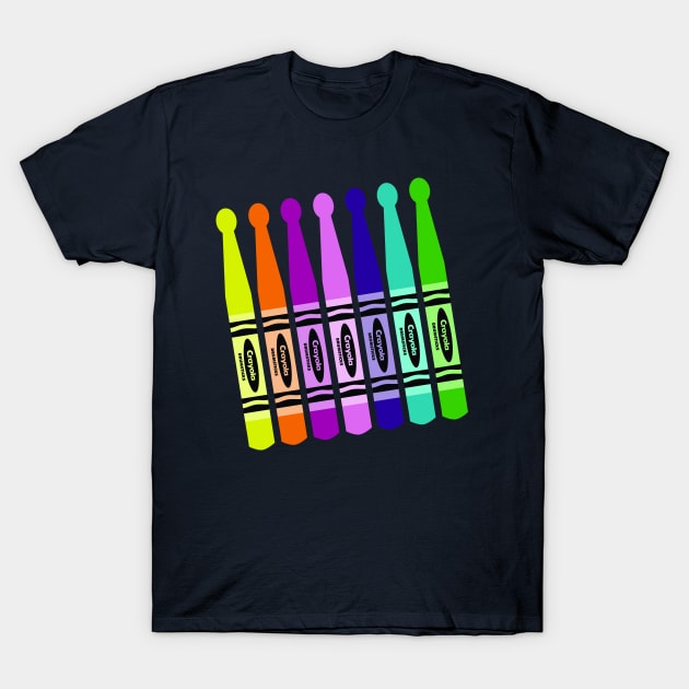 Drumstick Crayons T-Shirt by drummingco